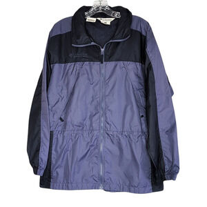 Columbia Packable Hooded Rain Jacket with Side Vents, Womens Size Medium